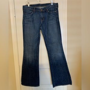Citizens of Humanity l Ingrid Stretch002 Low Waist Flare Denim Jeans l Size: 32